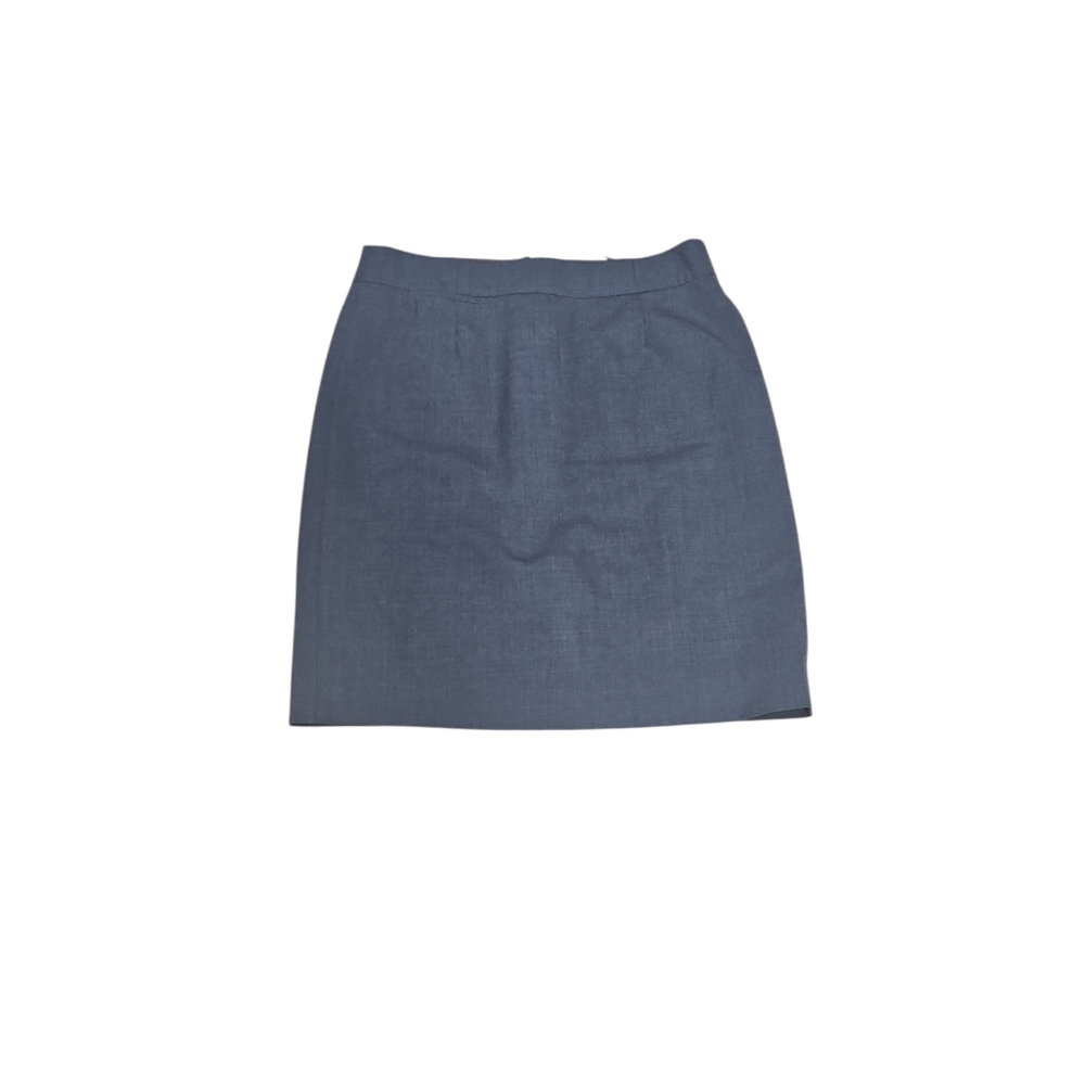 J. Crew Womens Grey Wool Mini Skirt Original Fit Size 10 Preppy Office Career